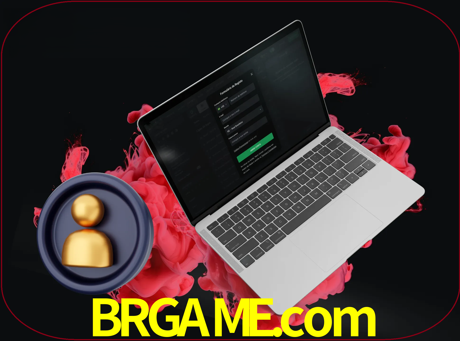No cabeçalho do site brgame, clique no botão que o levará a um formulário especial onde terá de introduzir as suas informações actuais.