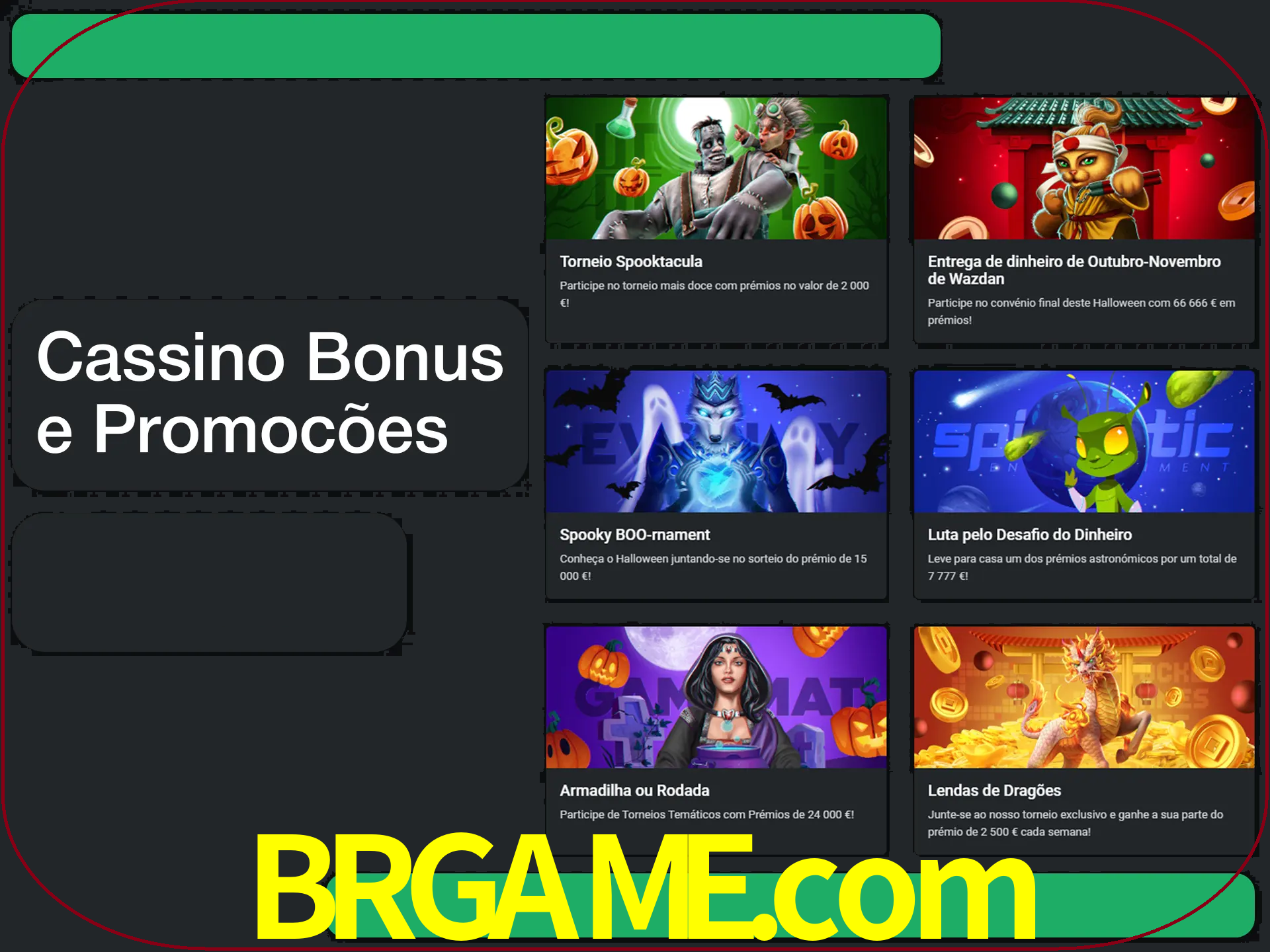 Verifique se há novos bônus de cassino para reivindicar.