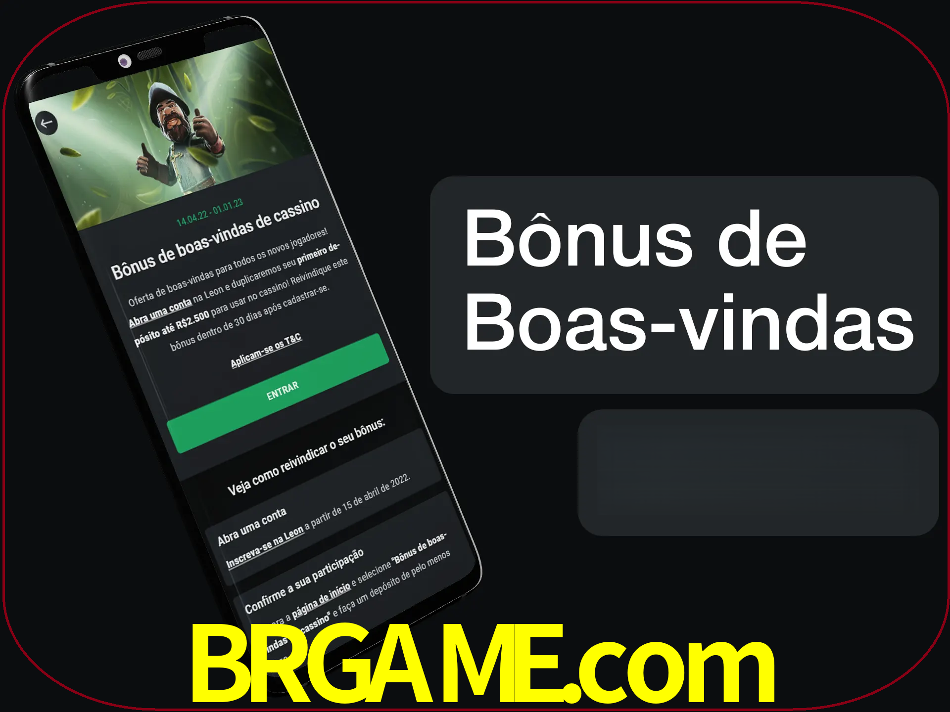 Não se esqueça de usar o bônus de boas-vindas.