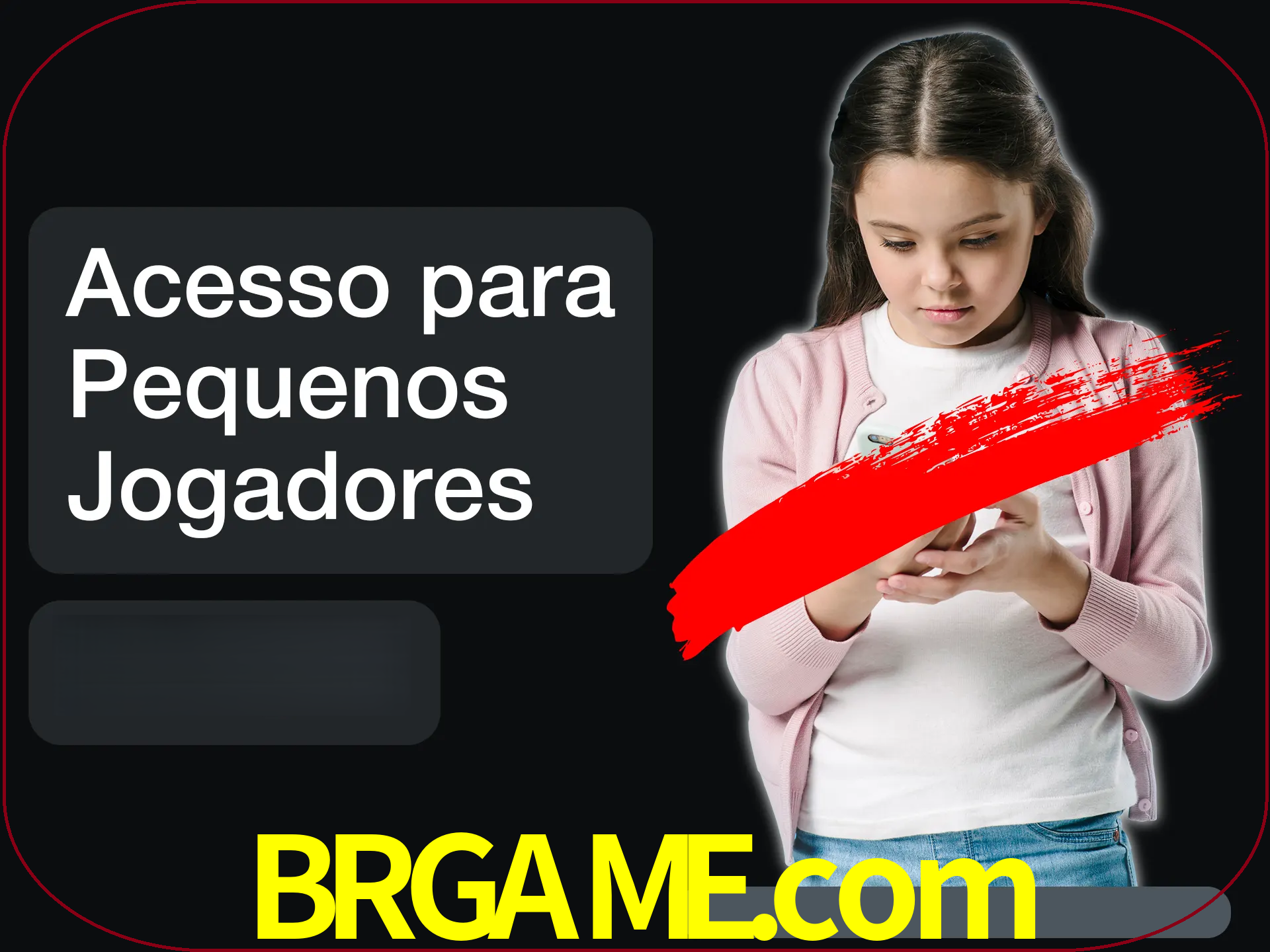 As crianças não podem jogar jogos de cassino.